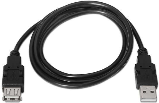Imagen extra Aisens Cable Extension USB 2.0 - USB-A Macho a USB-A Hembra - 1 metro - Negro