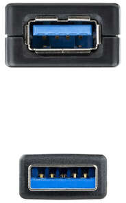 Imagen extra Nanocable Cable Prolongador con Amplificador USB 3.0 USB-A Macho-Hembra 5m