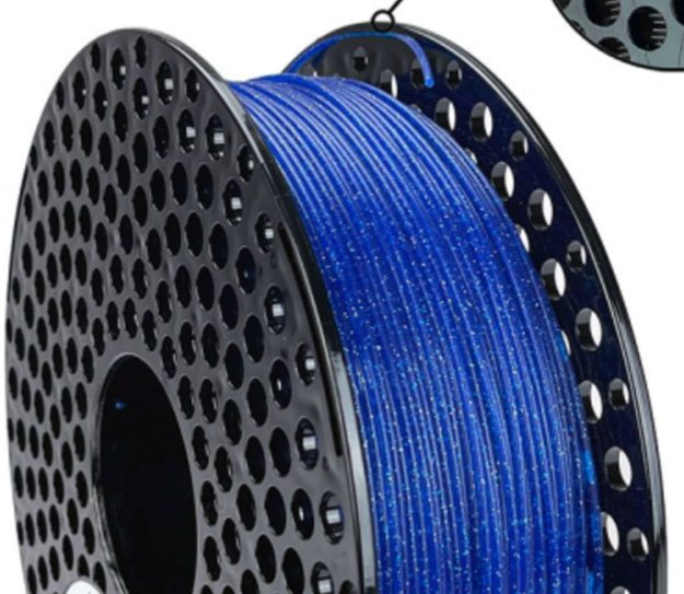 Filamento 3D PLA GLITTER Diametro 1.75mm Bobina 1kg Color Azul