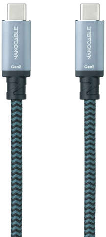Imagen extra Nanocable Cable USB 3.1 Gen2 5A USB-C Macho-Macho 50cm - Negro