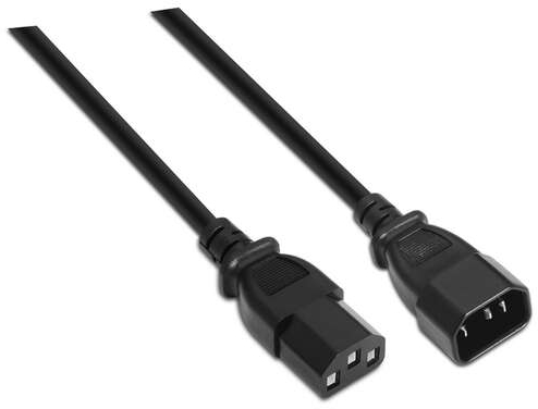Imagen extra Cable de alimentacion C13 Hembra a C14 Macho de 1,5 metros