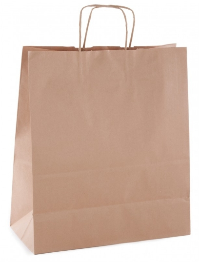 Paquete 50 Bolsas de papel Kraft ECONOMICAS 32x14x40 cm. APLI 101646