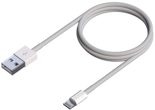 Imagen extra Cable Lightning a USB 2.0, Lightning/M-USB A Macho - 50cm. Blanco