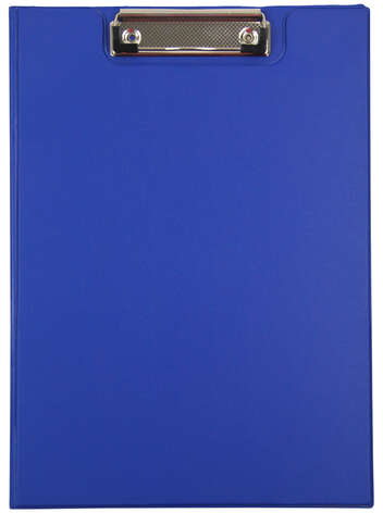 Carpeta con Pinza superior A4 (23x32 cm) Tapa y Bolsillo interior, PVC. Azul