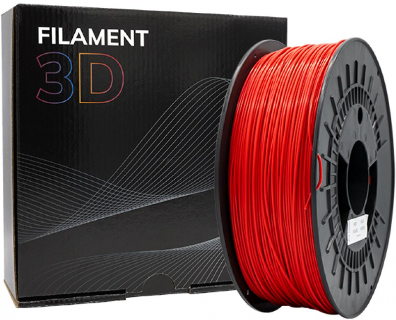 Filamento 3D ASA Diametro 1.75mm Bobina 1kg Color Rojo