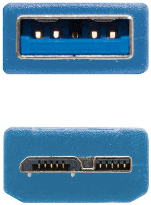 Imagen extra Nanocable Cable USB-A 3.0 Macho a Micro-USB 3.0 Macho 1m - Azul