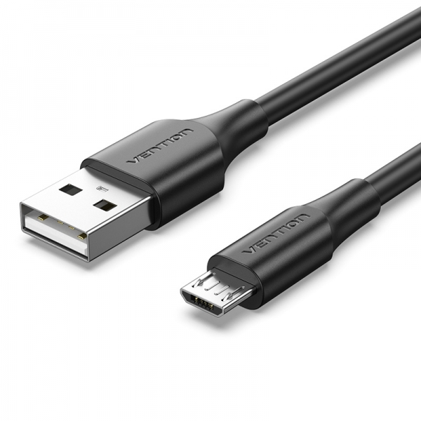 Imagen extra Vention Cable USB 2.0 Macho a MicroUSB Macho - 50cm - 3A - 60W - 480Mbps - Negro