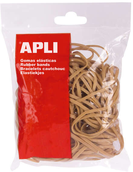 Gomas elasticas 10 cm. Caja de 1 Kg