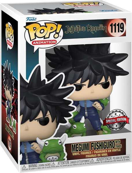 Imagen extra Funko Pop Animacion Jujutsu Megumi con Sapos Edicion Especial