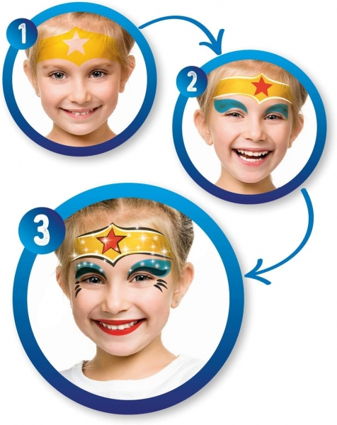 Imagen extra Alpino Fiesta Superheroes Pack de Maquillaje con 6 Barritas de Pintura Facial + Pincel + Tatuajes en Calcomania + Lapiz Perfilador y 2 Sobres de Purpurina