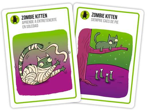 Imagen extra Zombie Kittens Juego de Cartas - Tematica Animales/Zombies/Humor - De 2 a 5 Jugadores - Edad desde 7 Años - Duracion 15min