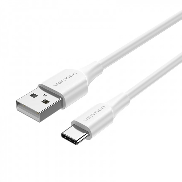 Imagen extra Vention Cable USB-A Macho a USB-C Macho - 1m - 3A - 60W - 480Mbps - Blanco