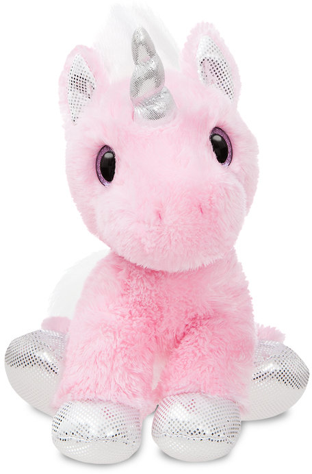 PELUCHE UNICORNIO ROSA 31CM