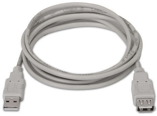 Imagen extra Aisens Cable Extension USB 2.0 - USB-A Macho a USB-A Hembra - 1.8m - Beige
