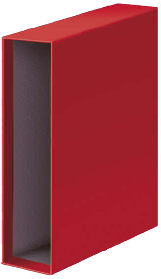 Cajetin Archivador Folio Lomo Ancho. Rojo