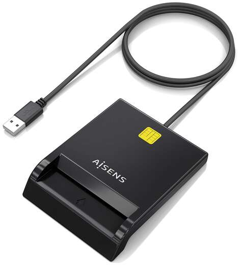 Imagen extra Aisens Lector de Tarjeta Inteligente DNI - Negro