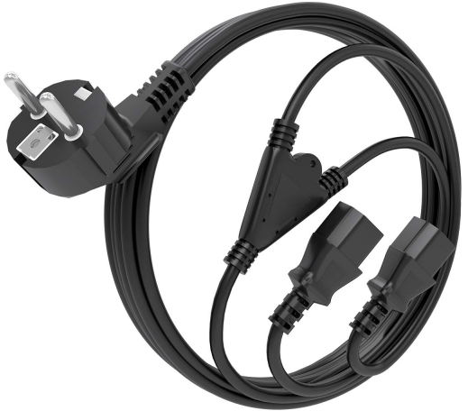 Imagen extra Cable Alimentacion CPU - CEE7/M-2xC13/H - 3m - Negro