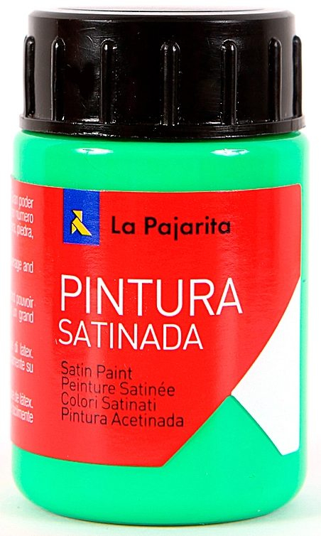 Imagen extra Pintura acrilica L-38 Verde Cesped 35ml La Pajarita Latex satinada