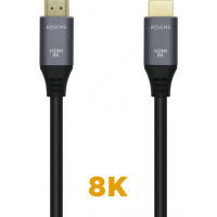 Aisens Cable HDMI V2.1 Ultra Alta Velocidad 8K@60Hz 48Gbps - A/M-A/M - 2m - 