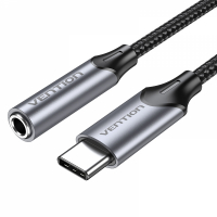Adaptador Audio Jack 3.5mm Hembra a USB-C - 10 cm