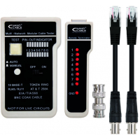 Nanocable Testeador para Cable RJ11 RJ12 RJ45 y Coaxial