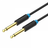 Cable Jack 6.5 Macho a Jack 6.5 Macho Mono de 1 metro (Especial guitarra e instrumentos)