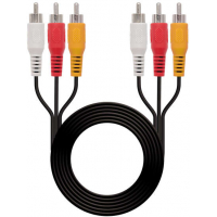 Cable RCA Audio y Video macho de 1.8 metros