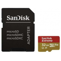 Sandisk Extreme Tarjeta Micro SDHC 32GB UHS-I U3 A1 Clase 10 90MB/s + Adaptador SD