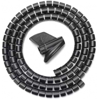 Aisens Organizador De Cable En Espiral 1 metro - Negro