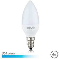 Bombilla LED C37 6W 500LM E14 Luz Fria. Elbat 