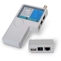 Testeador de Cable RJ11 RJ12 RJ45 USB y Coaxial