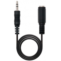 Cable Audio Estereo Jack 3.5mm Macho-Hembra 5 metros