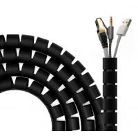 Aisens Organizador De Cable En Espiral 3 metros - Negro