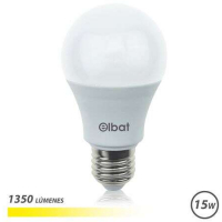 Bombilla LED A60 15W E27 1350lm - 3000K Luz Calida. Elbat 