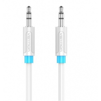 Cable Audio Jack 3.5mm Macho-Macho 0,8m Blanco