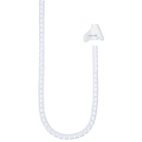 Nanocable Organizador de Cables Flexible 2 metros. Blanco