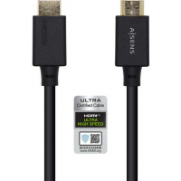 Aisens Cable HDMI V2.1 Certificado Ultra Alta Velocidad 8K@60Hz 48Gbps - A/M-A/M - 3m - 