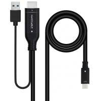 Nanocable Cable Conversor HDMI Macho a USB-C Macho - 1.8m - 