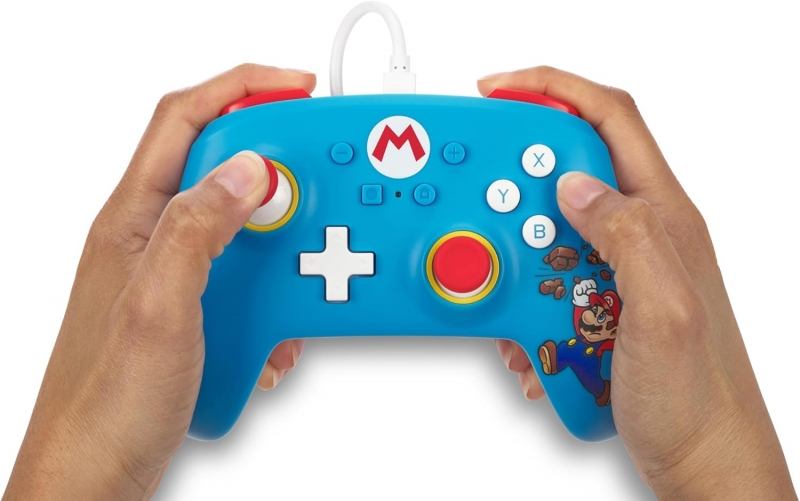Imagen extra PowerA Mando con Cable para Nintendo Switch - Mario Brick Breaker