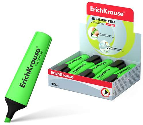Marcador ECONOMICO Erichkrause Visioline V-12 Verde