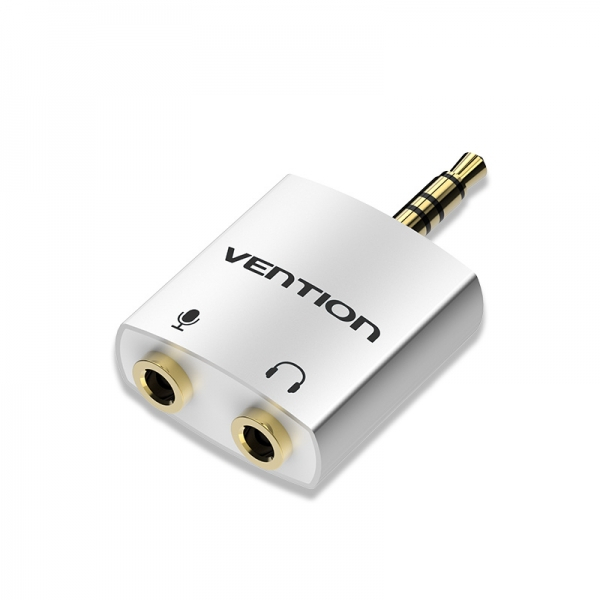 Imagen extra Vention Adaptador Audio Jack 3.5 Macho a 2 x Jack 3.5mm Hembra - Color Blanco
