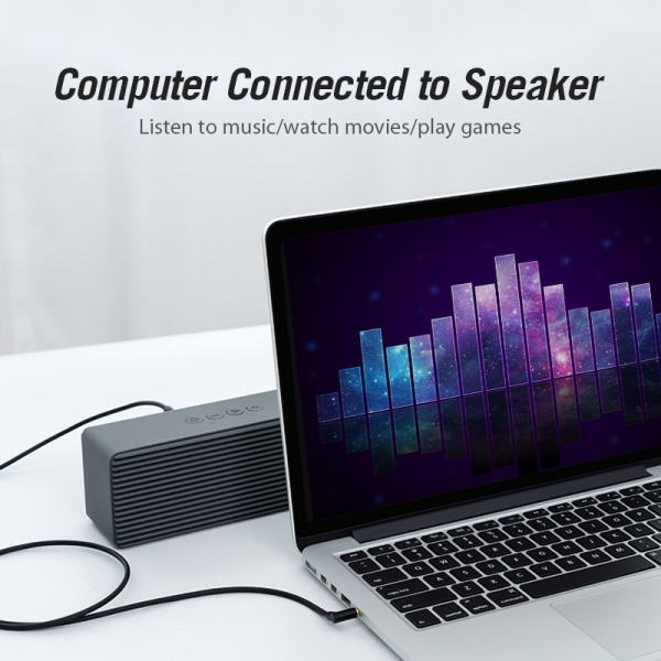 Imagen extra Cable Estereo Jack 3.5mm Macho-Macho - 1.5 metros 