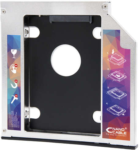 Adaptador de Disco SSD de 7.0 mm para Unidad Optica de 9.5 mm en Portatil