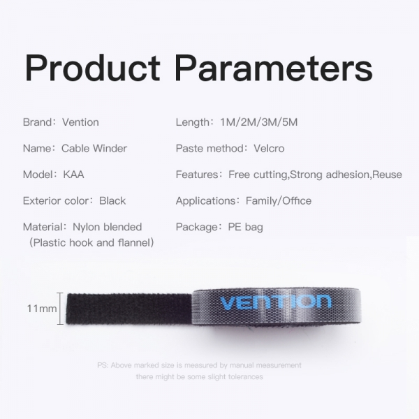 Imagen extra Tira Organizadora de Cables - 5 metros. Negro