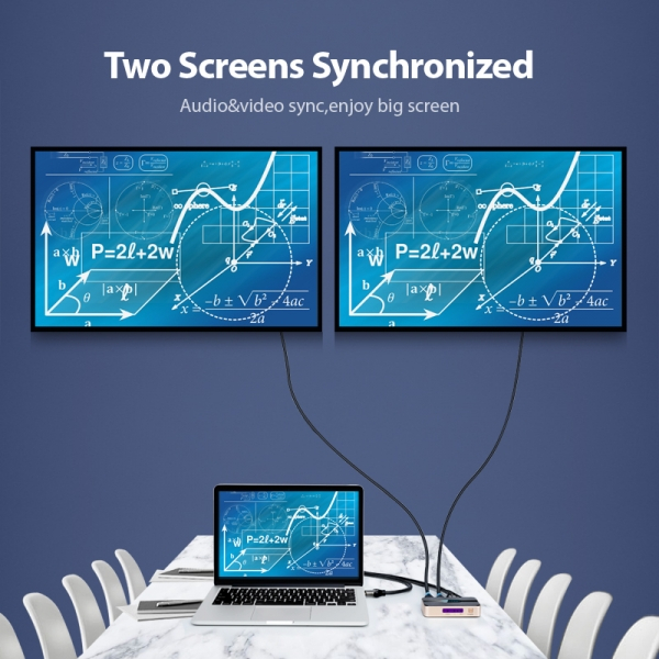 Imagen extra Vention Duplicador HDMI Macho a 2xHDMI Hembra - Dorado