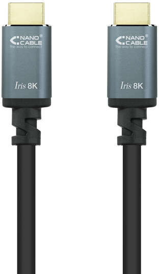 Imagen extra Nanocable Cable HDMI 2.1 IRIS 8K Macho a HDMI 2.1 IRIS 8K Macho 3m - 