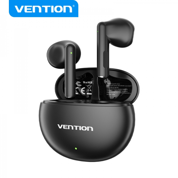 Vention Auriculares Bluetooth 5.3 con 6h Autonomia - ELF 06 - Negro