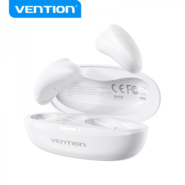 Vention Auriculares Bluetooth 5.3 con 8h Autonomia - Tiny T11 - Blanco