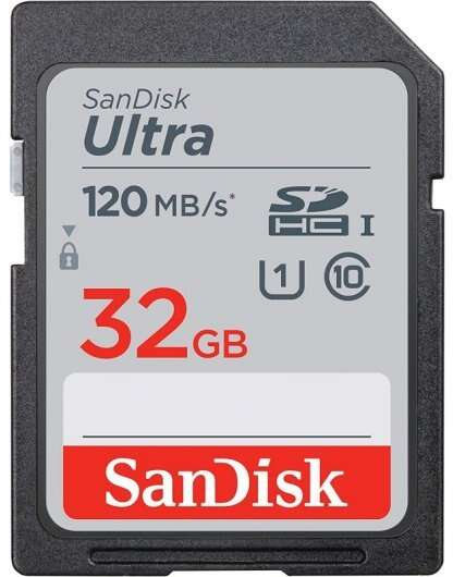 Sandisk Ultra Tarjeta SDHC 32GB UHS-I Clase 10 120MB/s