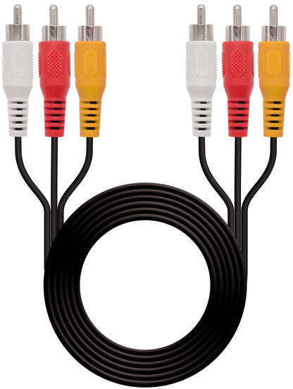 Cable RCA Audio y Video macho de 1.8 metros